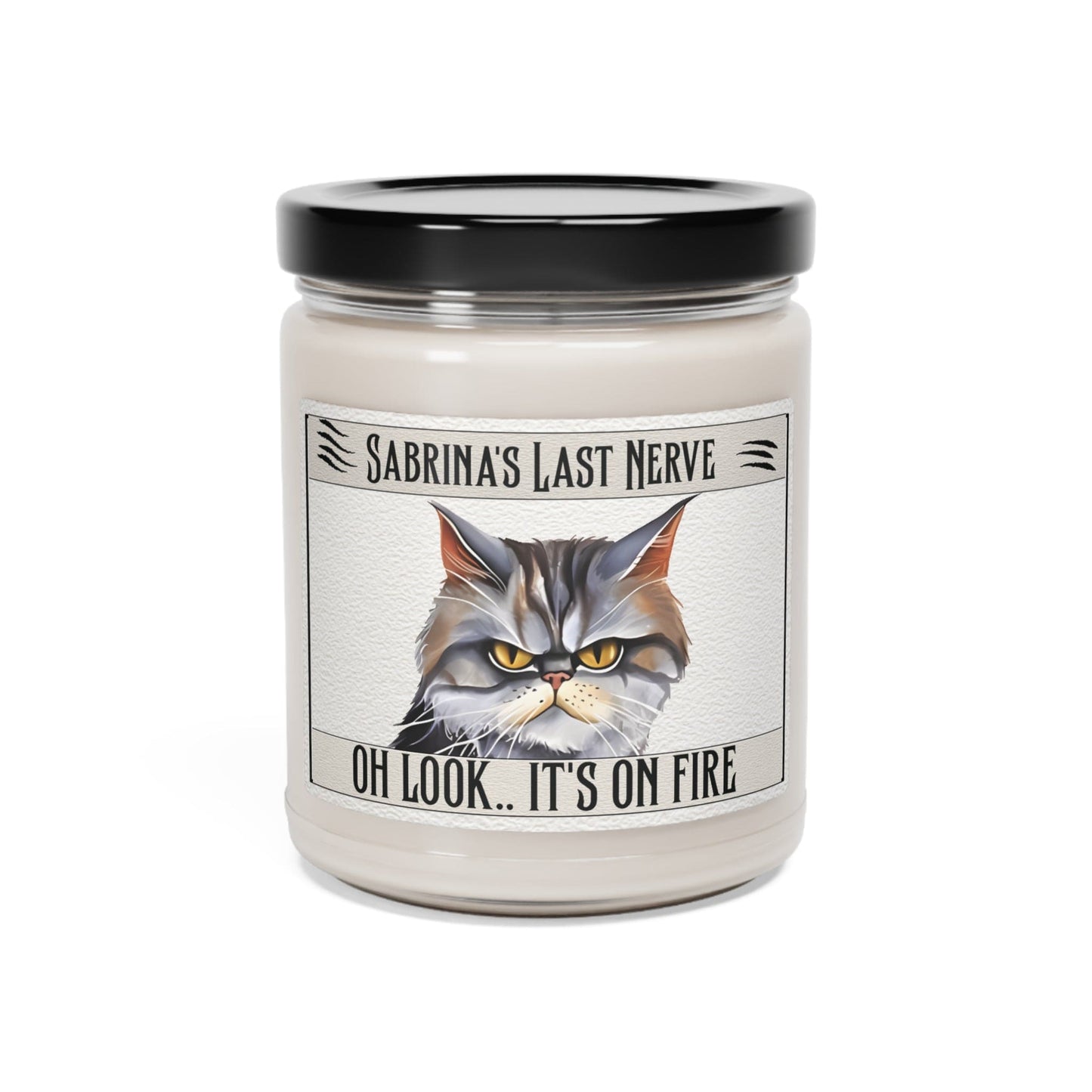 Last Nerve Cat Candle, Personalize Funny Candle Gift (Coupon Code:25%OFF)