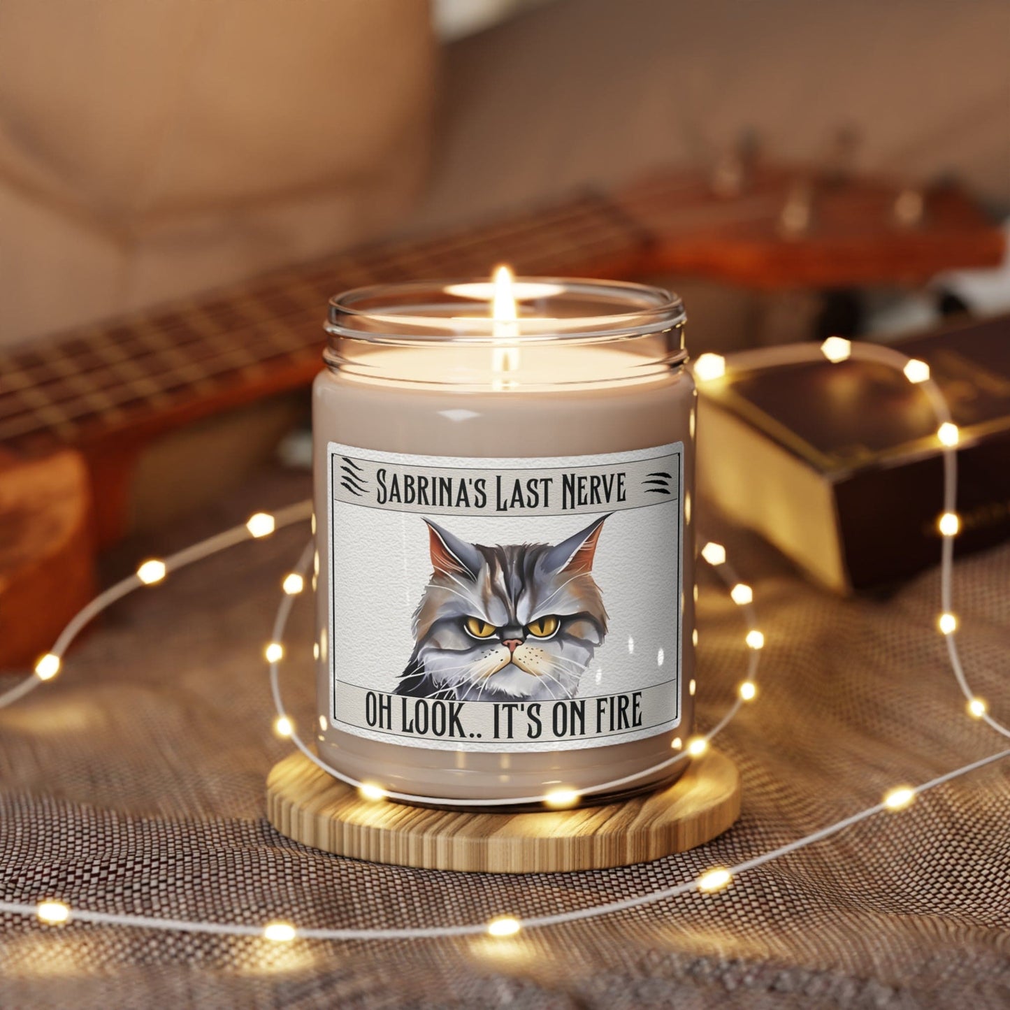 Last Nerve Cat Candle, Personalize Funny Candle Gift (Coupon Code:25%OFF)