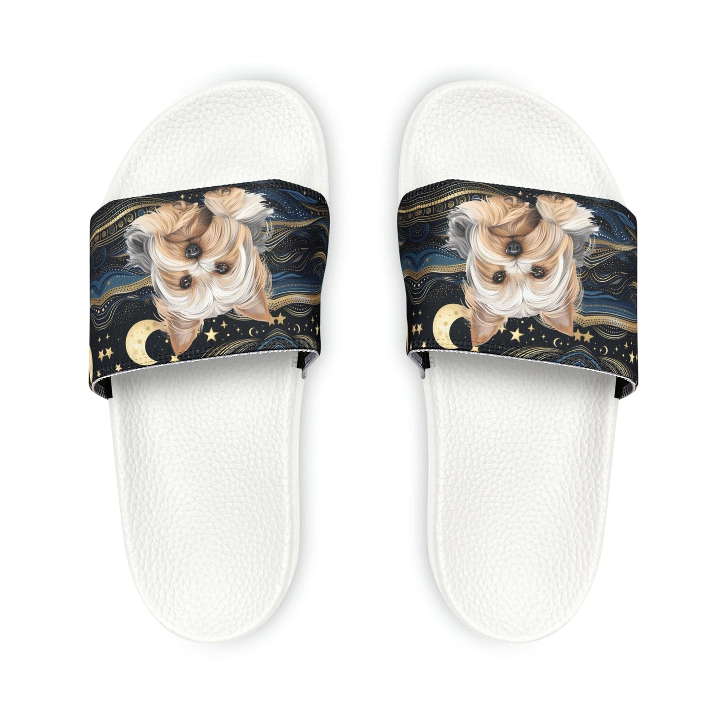 Beautiful Yorkie Slide Sandals:Cute Women's Slippers
