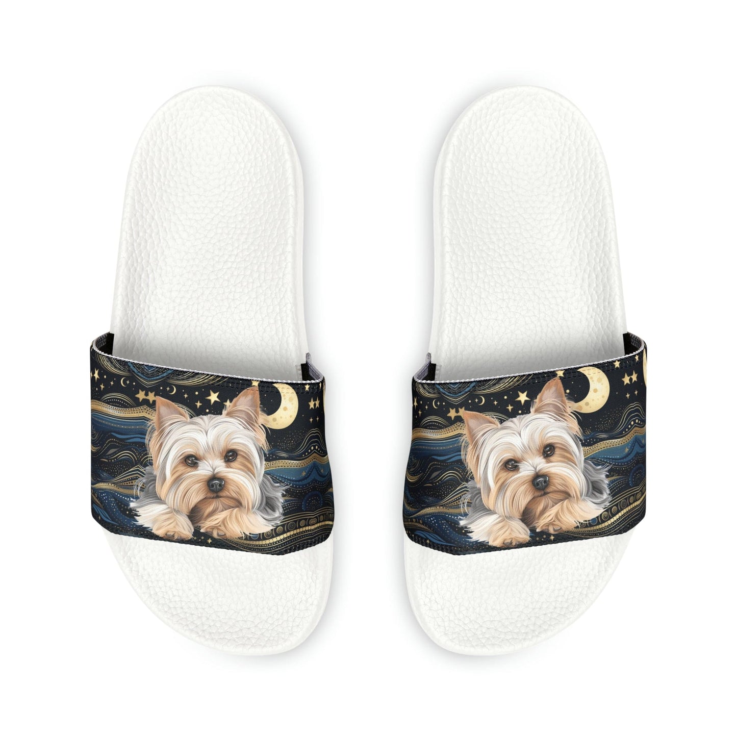 Beautiful Yorkie Slide Sandals:Cute Women's Slippers