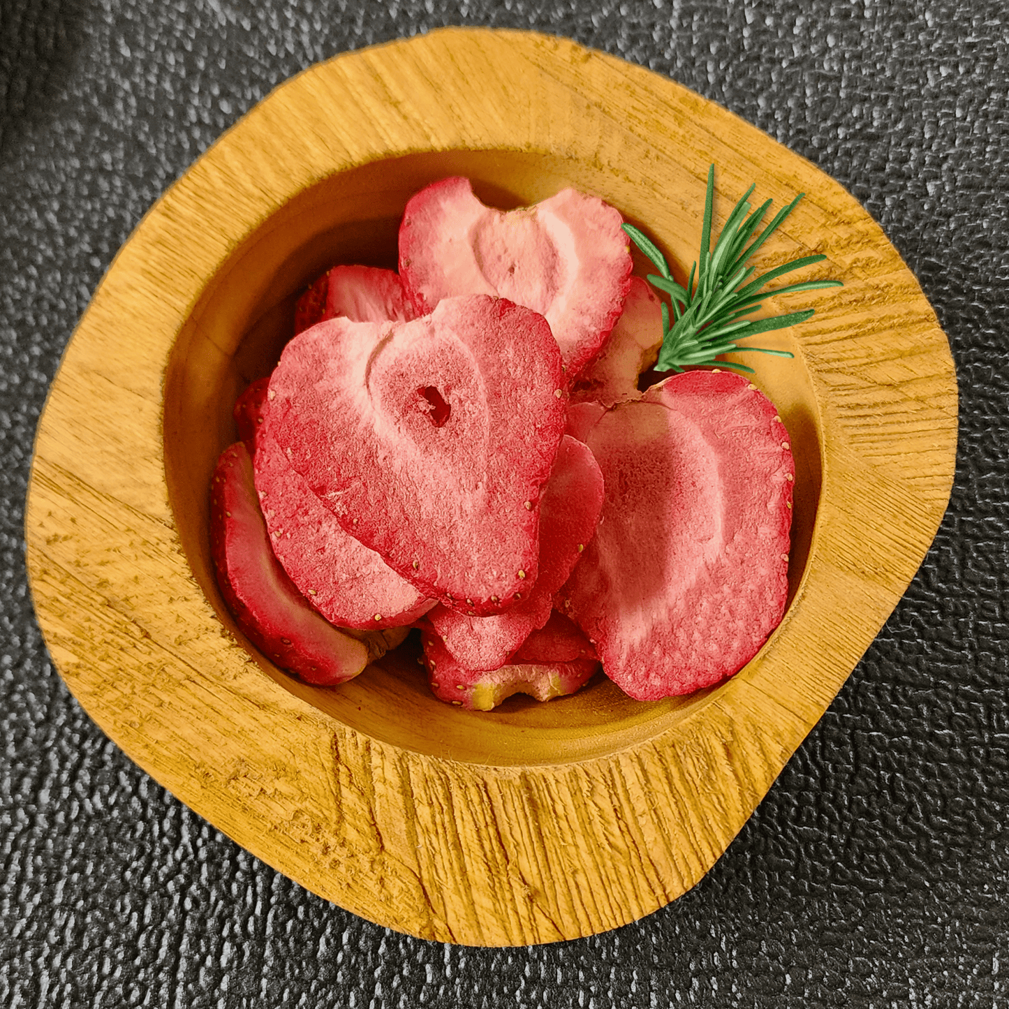 Organic Freeze-Dried Strawberries – Crunchy Snack & Dessert Topping with Optional Vanilla Sugar