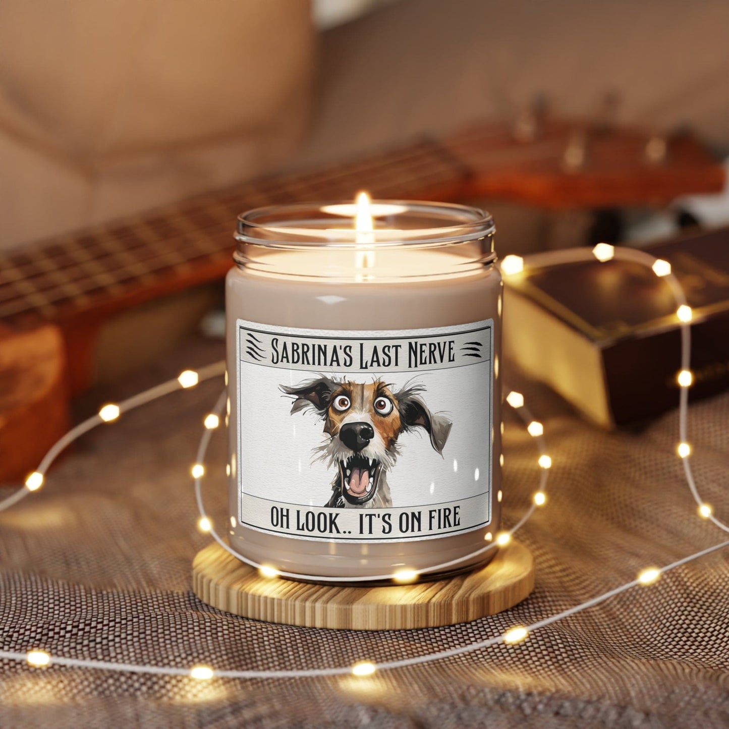 Mom Last Nerve Dog Candle, Personalize Funny Dog Candle Gift(Coupon Code:25%OFF)