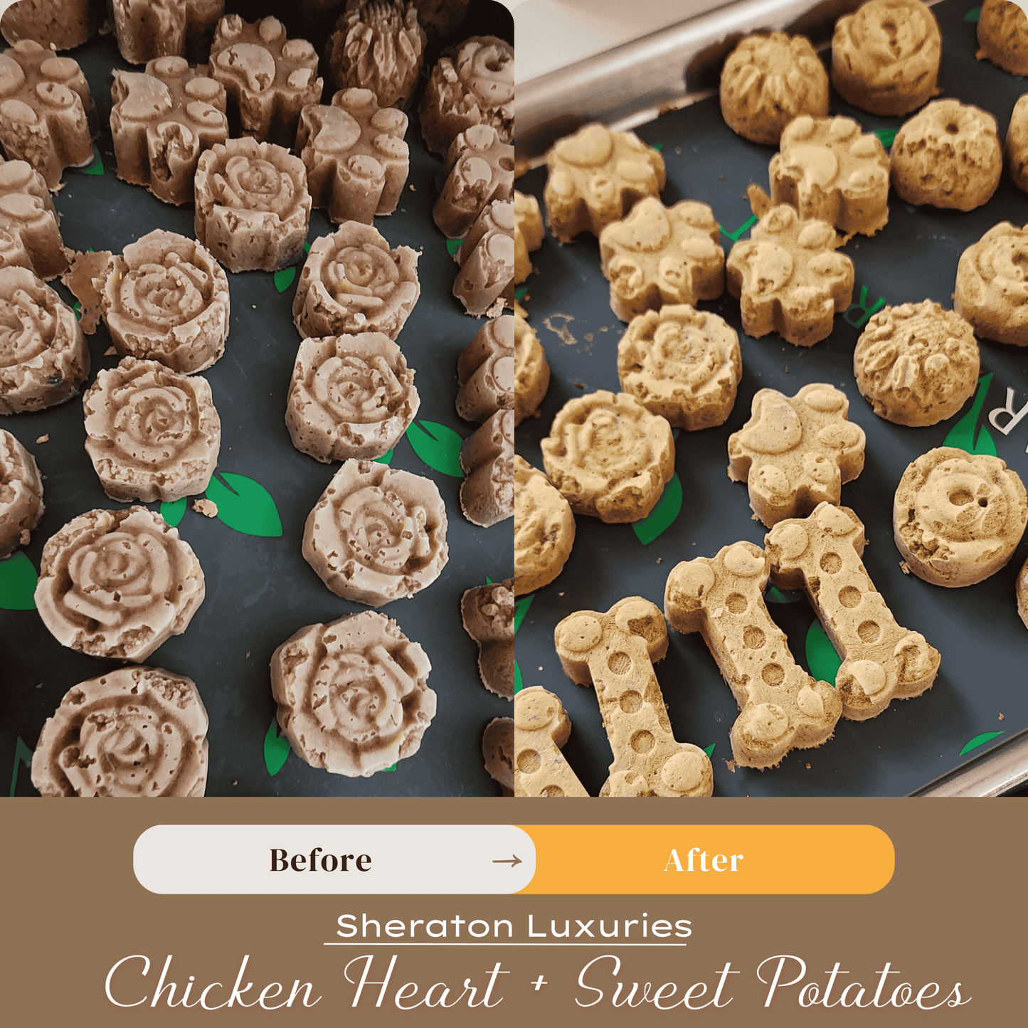 Fresh Freeze Dried Chicken Liver With Sweet potato-Candy For Dogs & Cats
