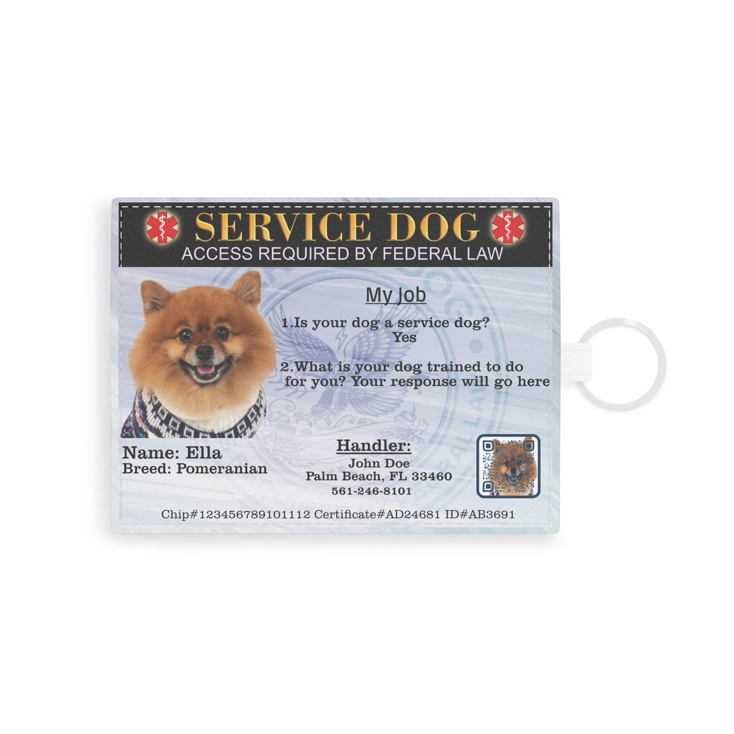 Service Dog ID Wallet: Your Voice in Your Pocket to Help Stop the Hassle