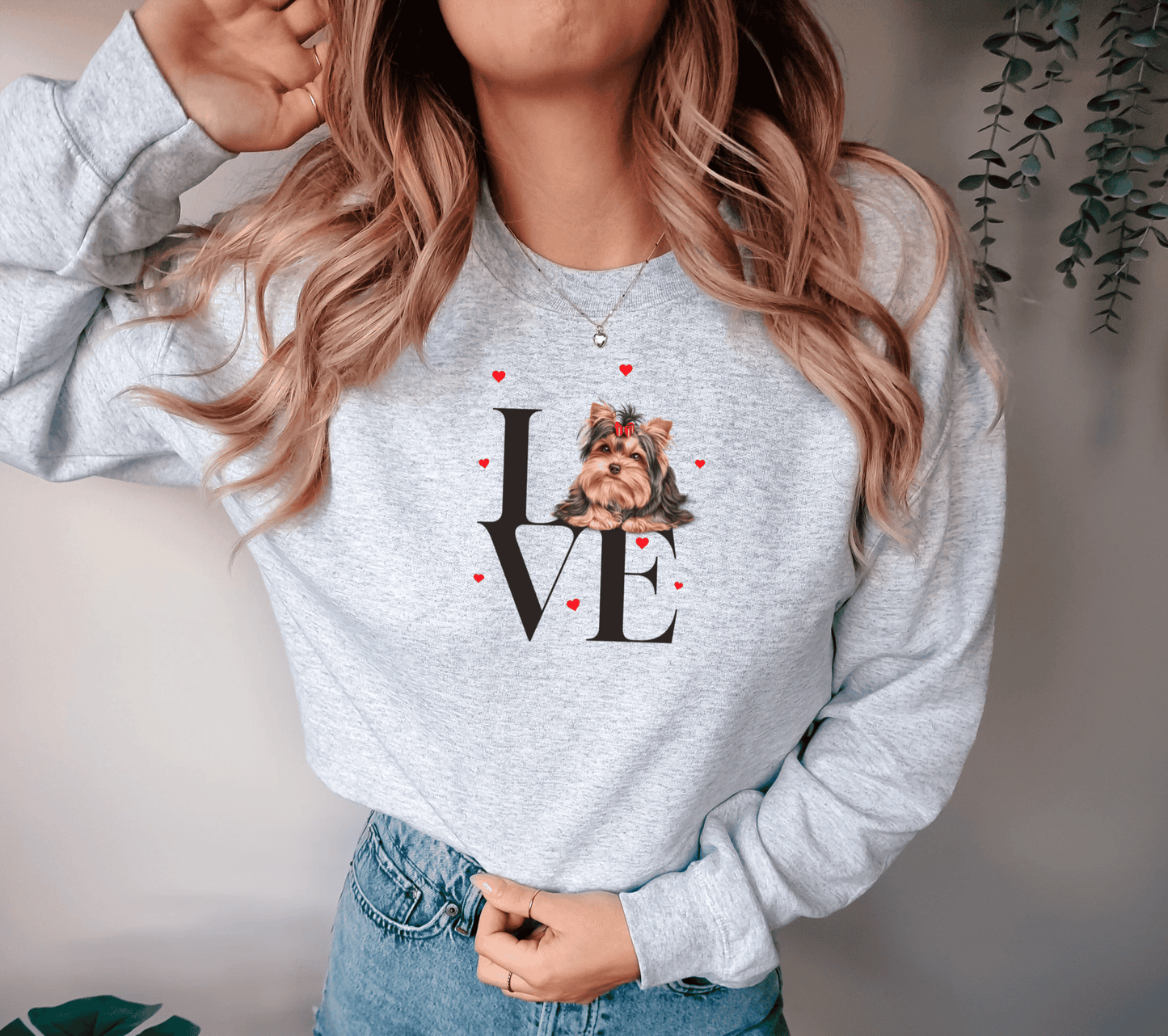 Yorkie Sweatshirt, Yorkshire Sweatshirts,  Love Yorkie Sweater