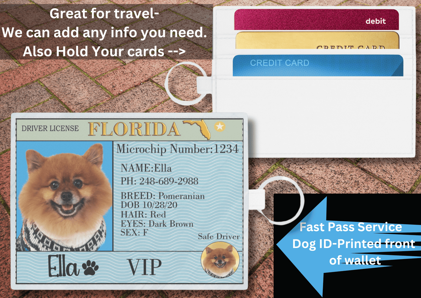 Pet ID License & Hands-Free Wallet : Your Fast Pass for Seamless Pet Travel