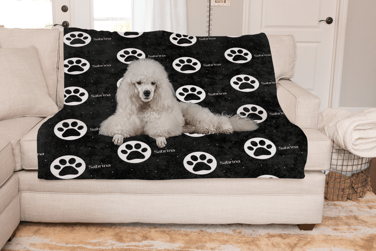 Personalized Dog Name Blanket