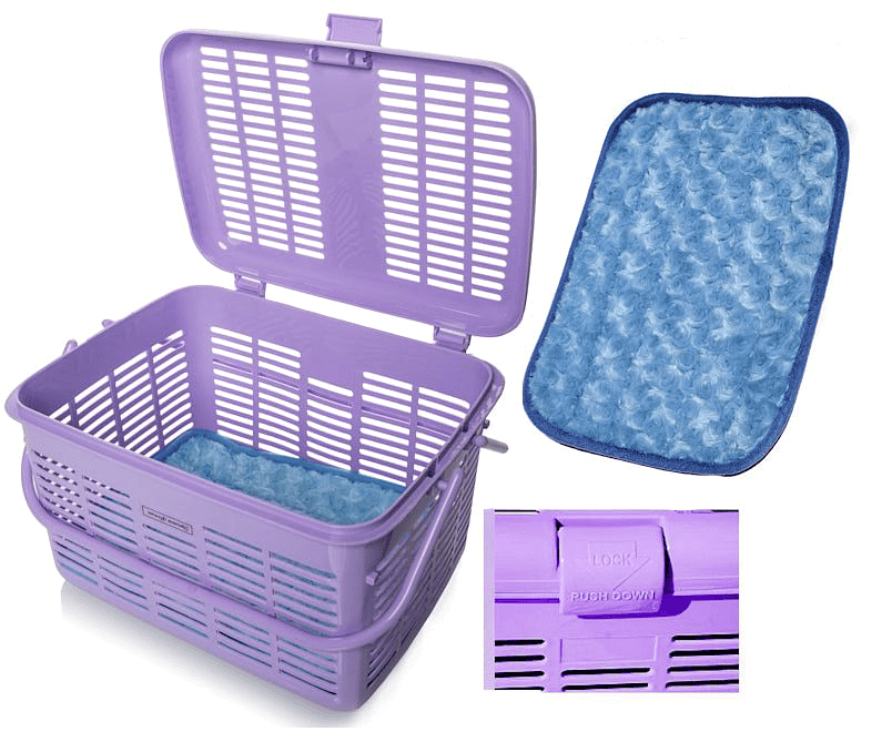 1 Hard Cat Carriers Bed- Wide Top Opening Plastic Carrier Door-Fully Assembled-Easily Place Cat Inside Medium15 3/8"x 11 1/8"x 9 7/8 "
