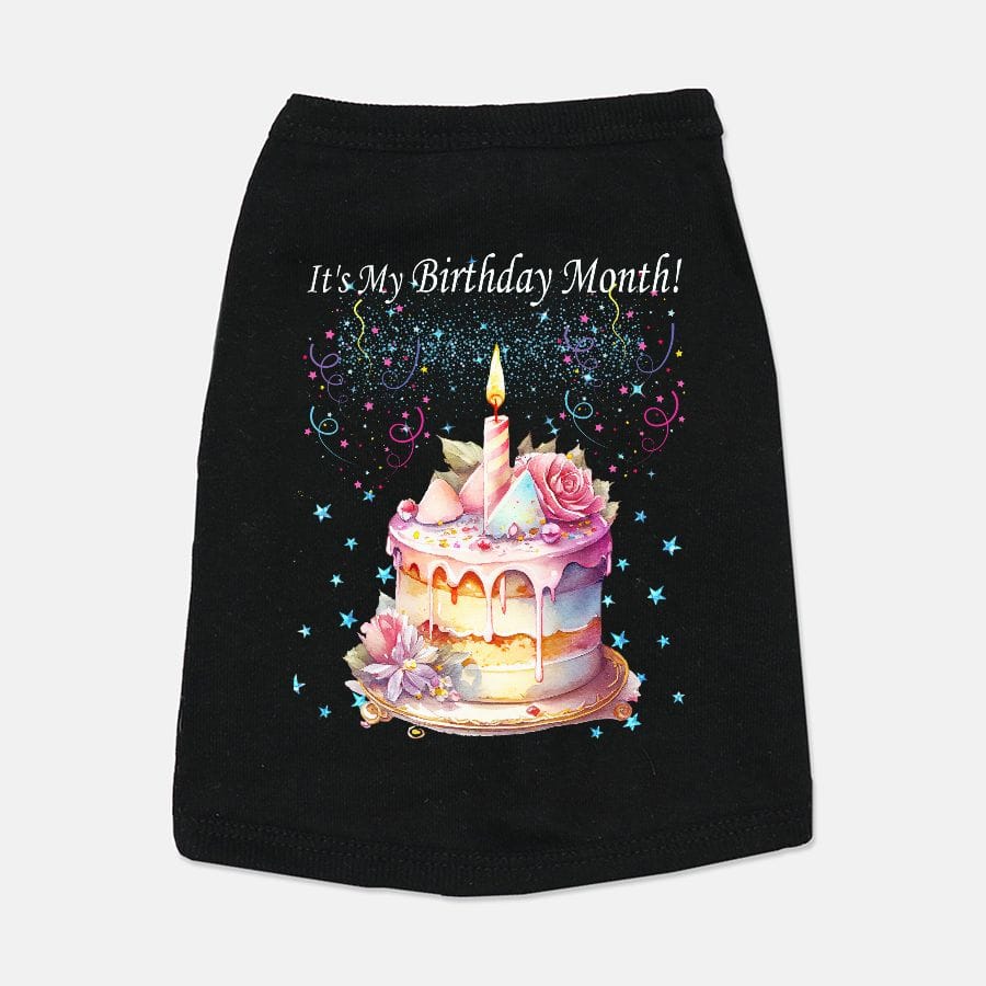 Personalized Dog Birthday Shirt, Cute Dog Tanks, Shirts for cats, Dog Clothes, Cute and Funny Pet Apparel for Small to Large Dogs