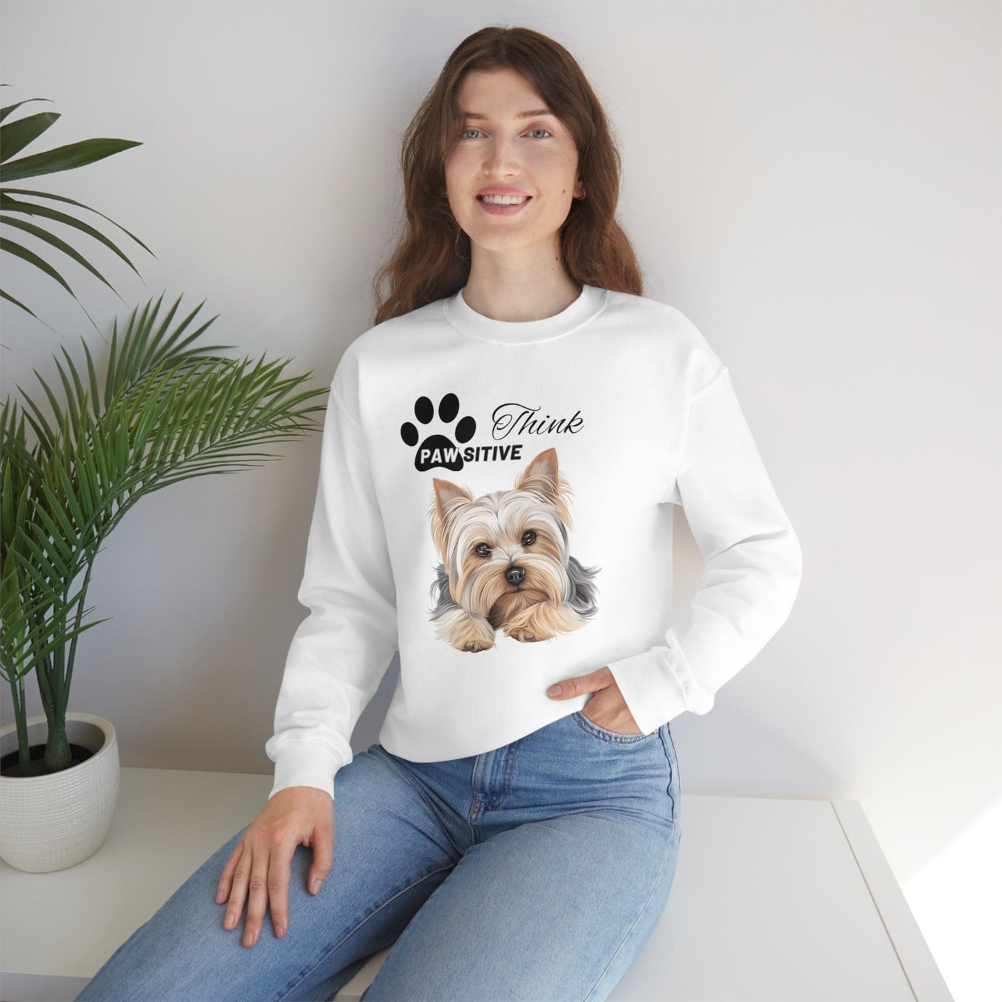 Cute Yorkie Dog Mom Sweatshirt, Gift For Yorkshire Terrier Lovers