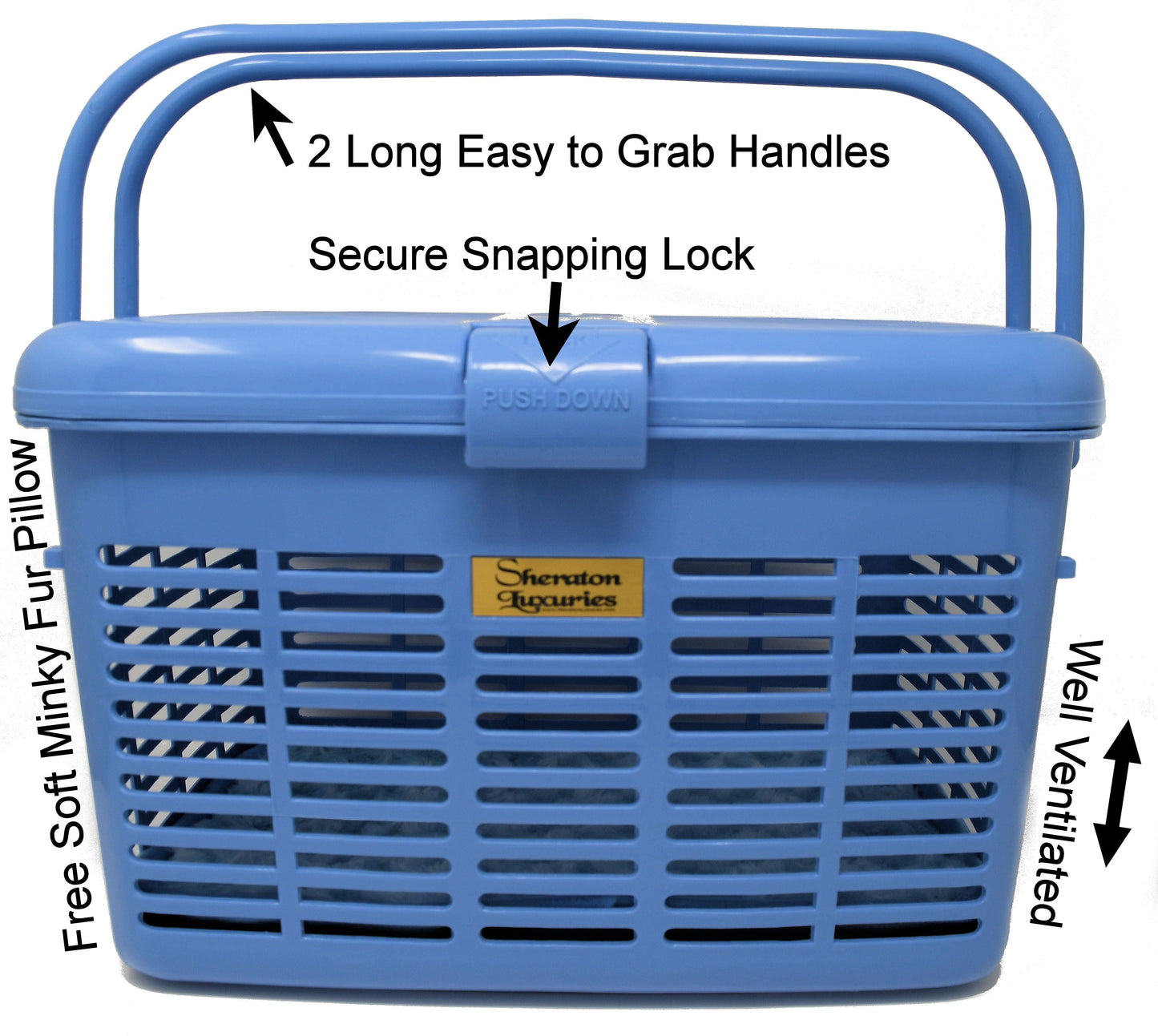 1 Hard Cat Carriers Bed- Wide Top Opening Plastic Carrier Door-Fully Assembled-Easily Place Cat Inside Medium15 3/8"x 11 1/8"x 9 7/8 "