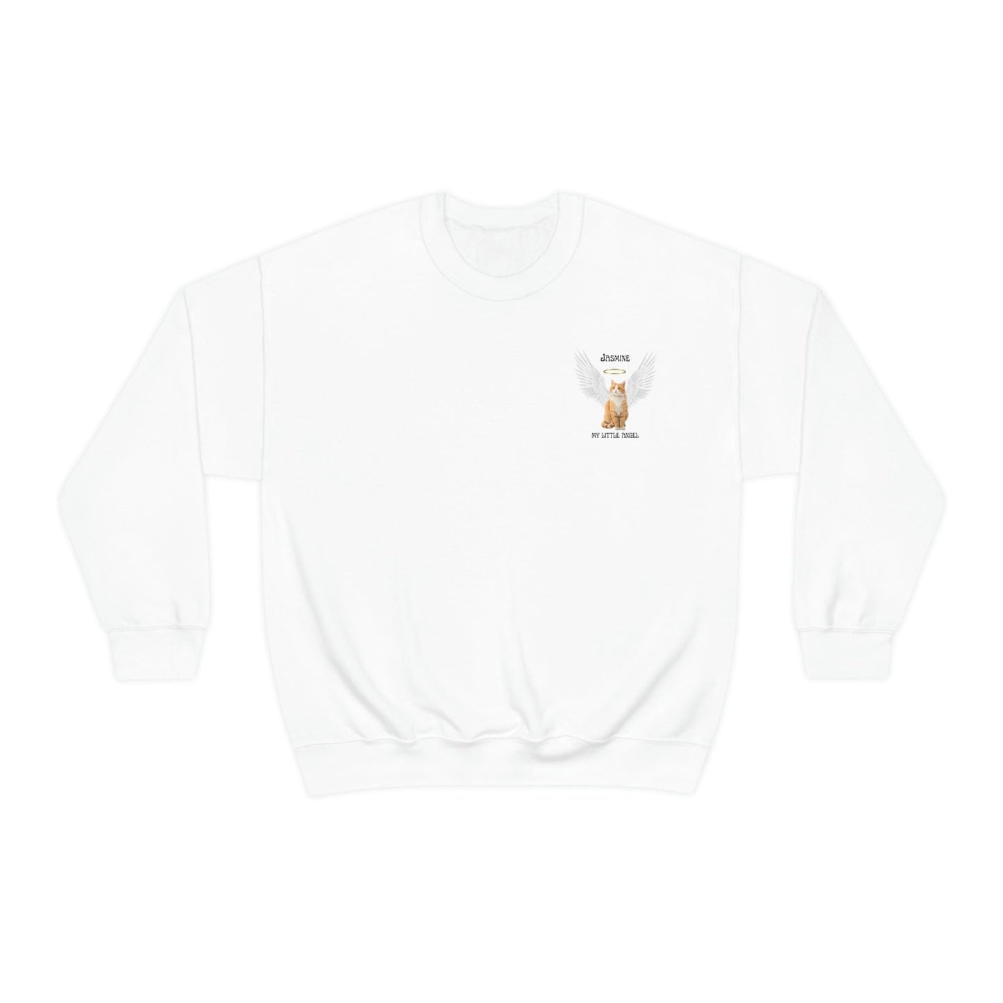 Custom Cat Mom Sweatshirt, Personalize Cat Angel Sweater, Gift For Cat Lovers, Cat Sweater For Cat People