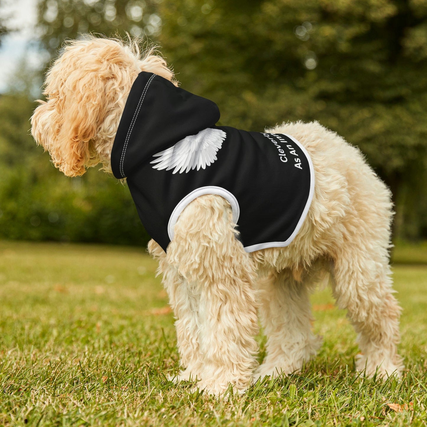 Personalized Dog Hoodie-Dog Angel Sweatshirt-Dog Clothes-Puppy Clothes-Funny Dog Shirt-Personalized Dog Clothes Gift