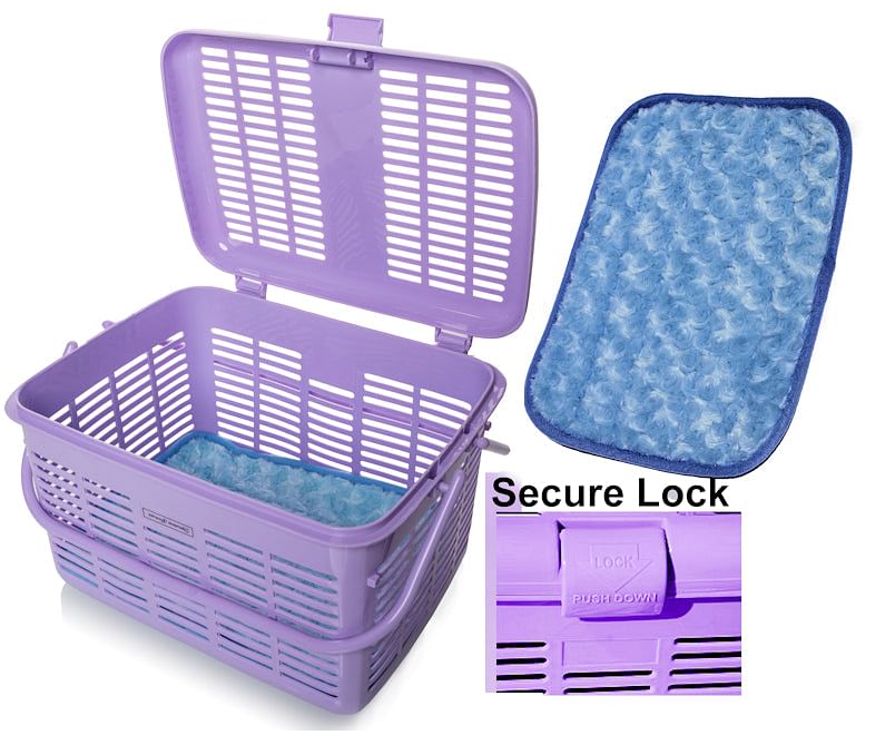 1 Hard Cat Carriers Bed- Wide Top Opening Plastic Carrier Door-Fully Assembled-Easily Place Cat Inside Medium15 3/8"x 11 1/8"x 9 7/8 "