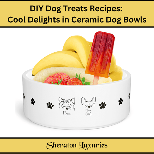DIY Dog Treats Recipes: Cool Delights in Ceramic Dog Bowls