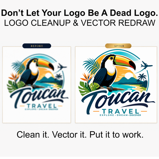 Don’t Let Your Logo Be A Dead Logo — Clean It. Vector It. Put It To Work.