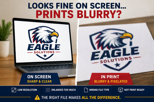 Why Your Logo Looks Fine on Screen But Prints Blurry?