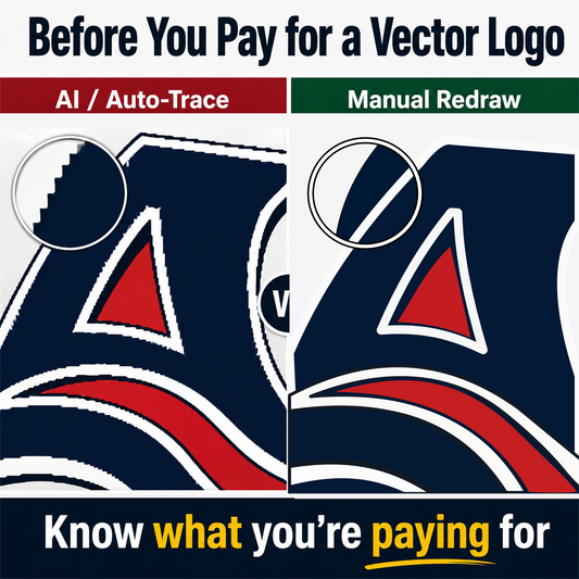 Before You Pay for a Vector Logo: How to Know It’s Not AI or Auto-Trace