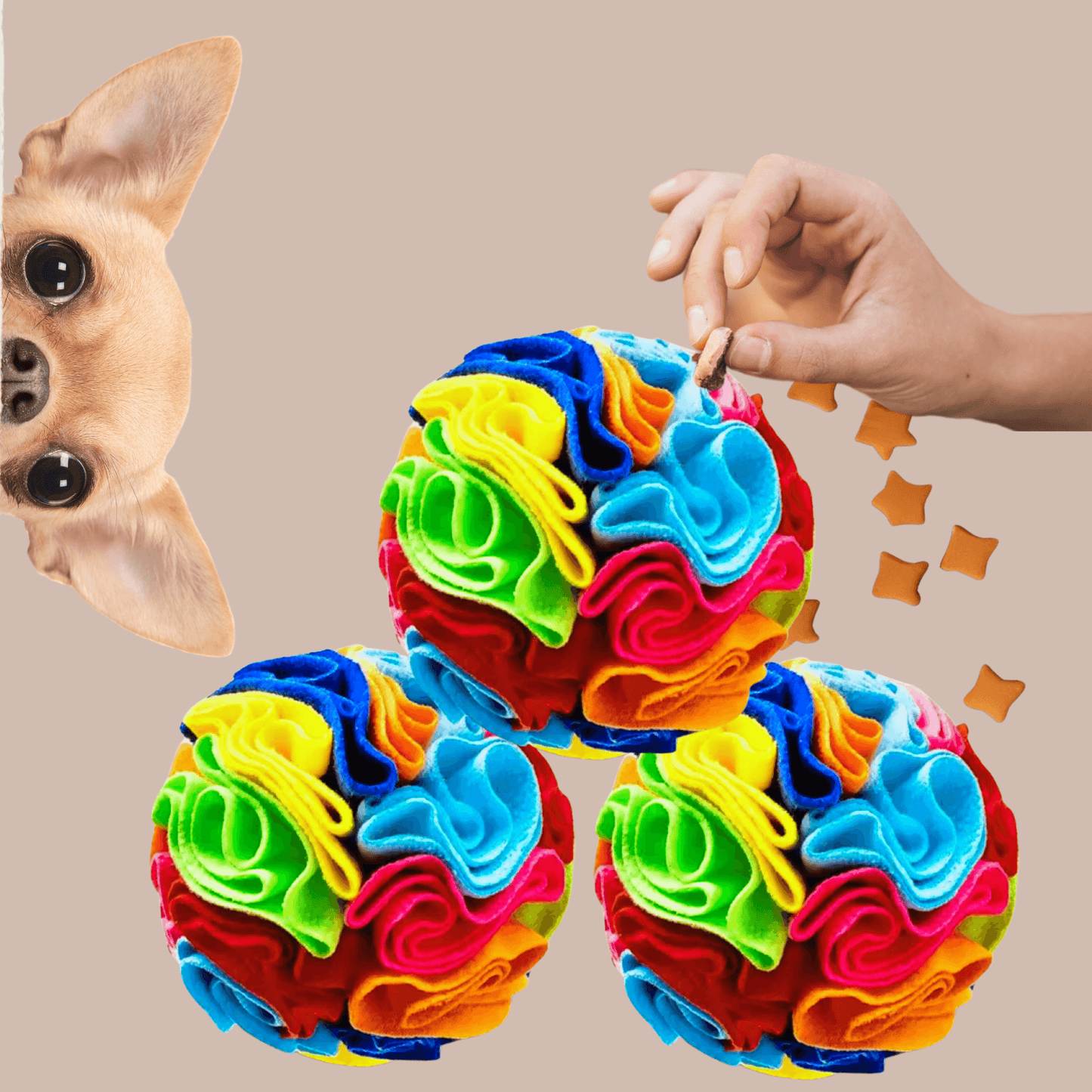 Snuffle Ball, Treat Dispenser, Treat Ball, Canine Enrichment, Keep Dogs  Busy, Dog Toy, Cat Toy, Toy, Busy Dog, Treat Holder, Hide Treats 