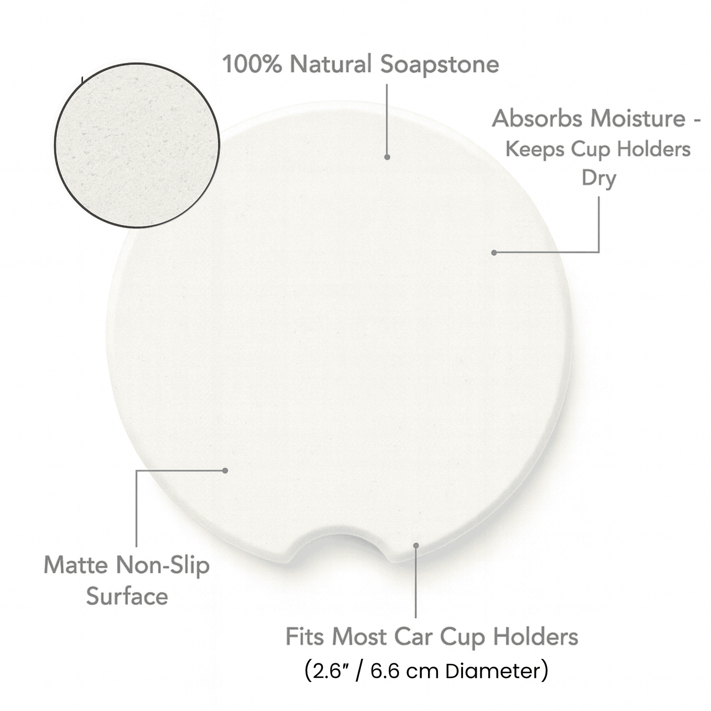 Custom Pet Car Coaster – Personalized Dog or Cat Breed Cup Holder Insert | Absorbent Stone Car Accessory for Pet Lovers