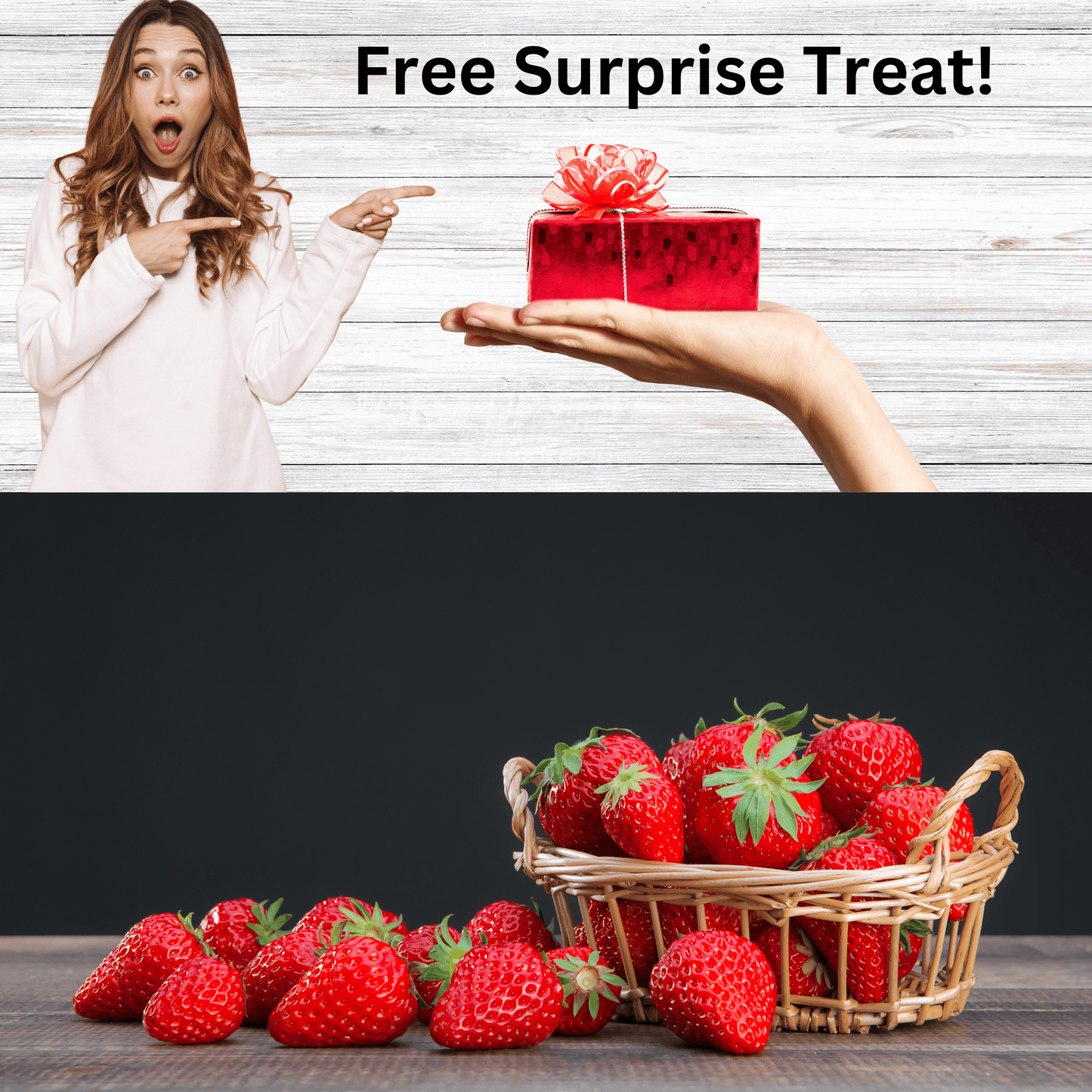 Organic Freeze-Dried Heart-Shaped Strawberries – Crunchy Strawberry Snack for Gifting, Desserts & Healthy Treats