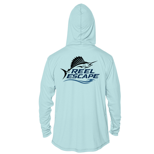 Custom Boat Logo Sun Hoodie | Personalized UPF 50+ Fishing Shirt