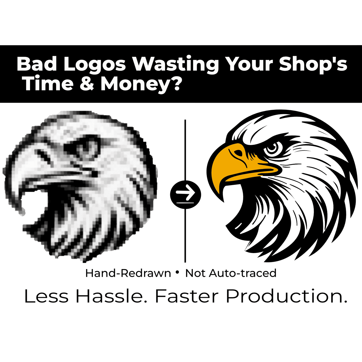 Convert Logo Into Vector | Hand-Redrawn Vector Files for Print, Embroidery & Vinyl