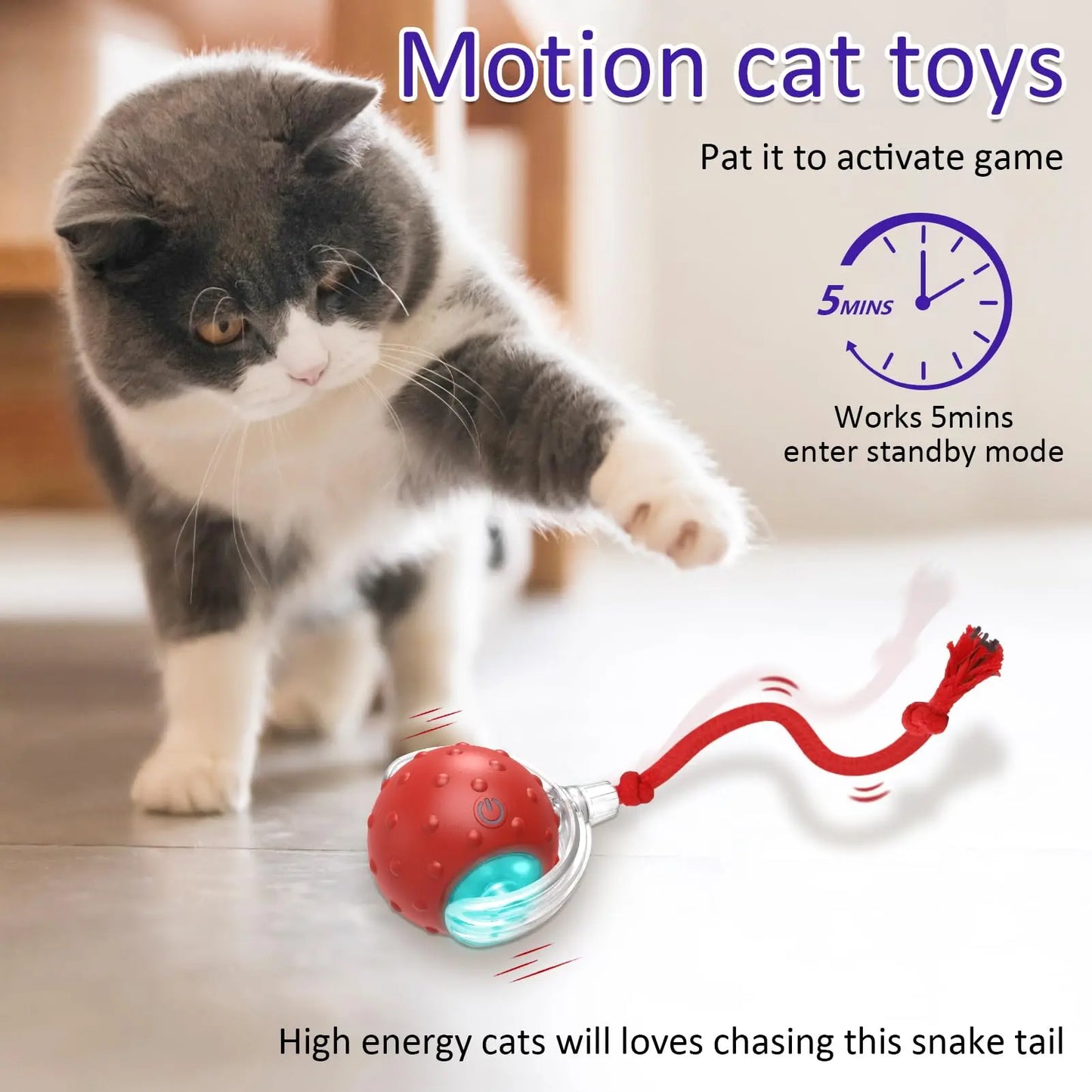 Light up Cat E-Ball Toy With Bird Sounds Engineered For Endless fun