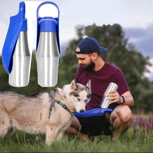 Dog Travel Water Bottle & Bowl