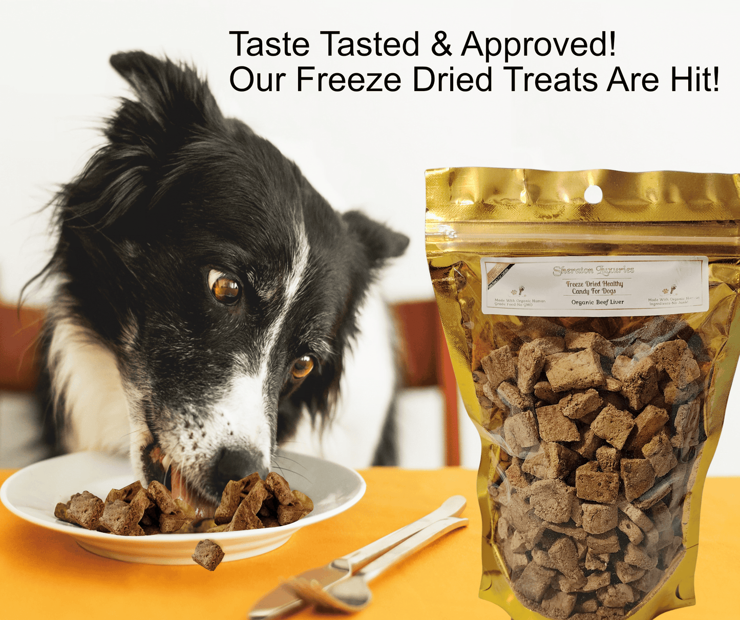 Premium Freeze-Dried Beef Liver Slices – Organic Dog & Cat Treats, Made in USA