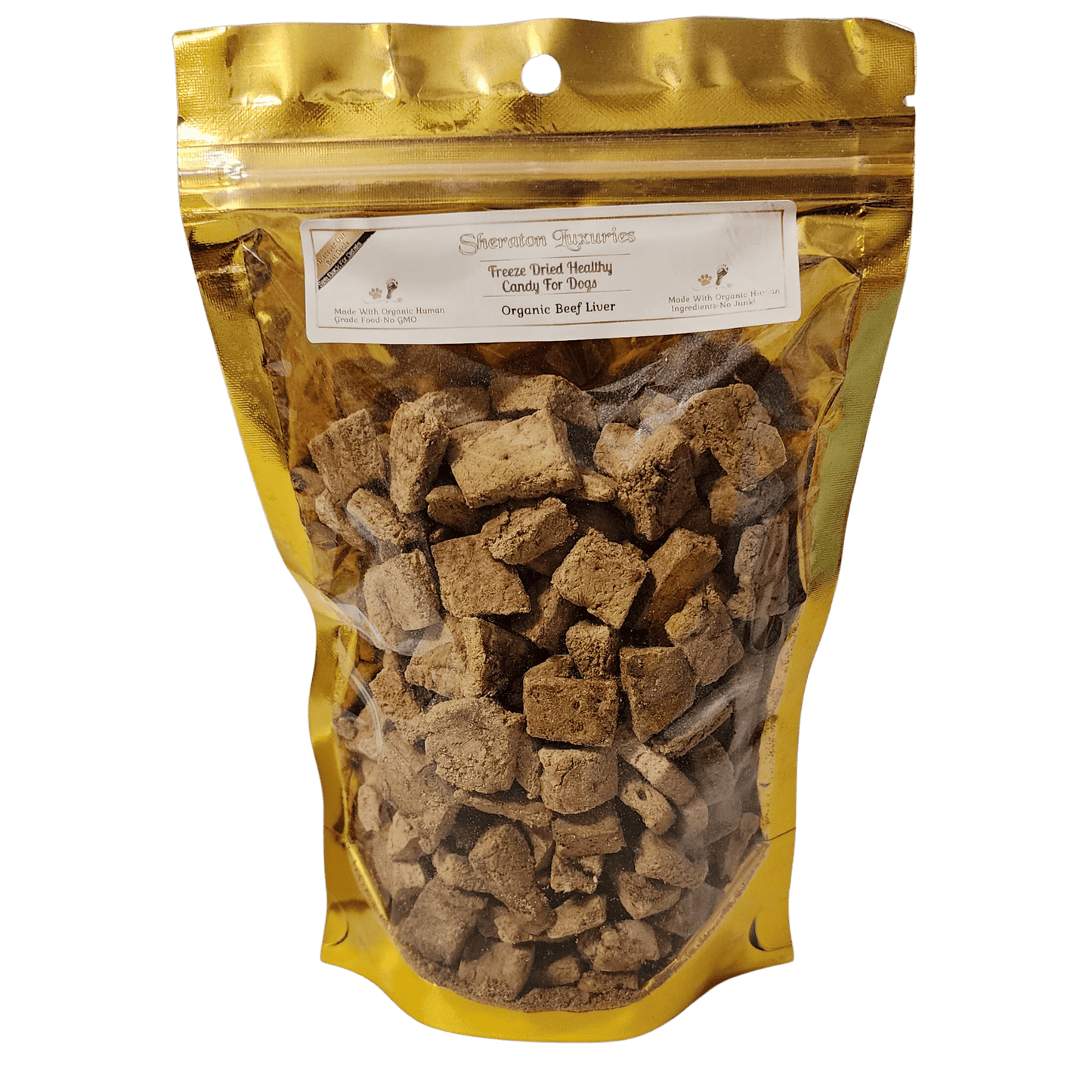 Premium Freeze-Dried Beef Liver Slices – Organic Dog & Cat Treats, Made in USA