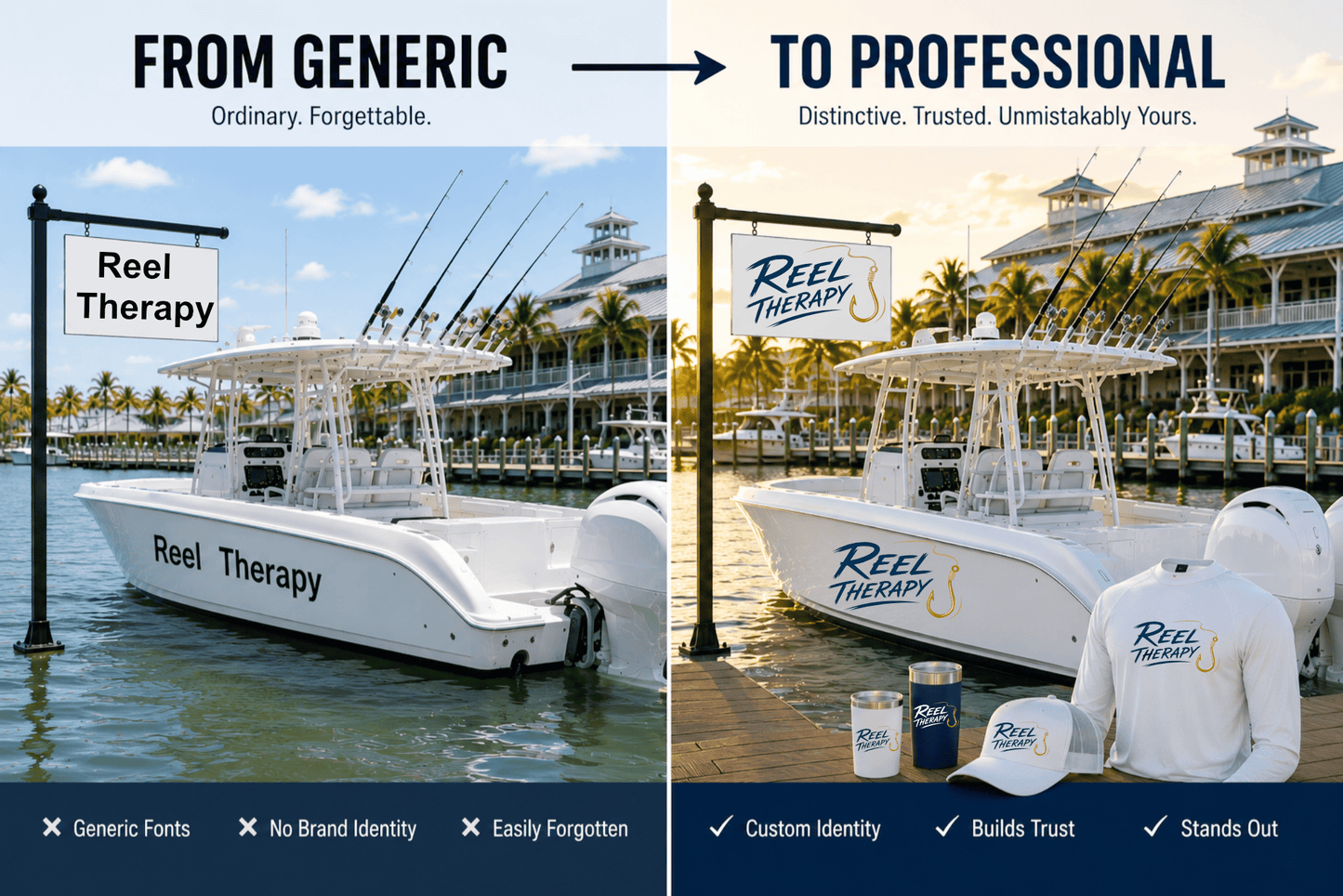 Custom Boat Logos for Charter Boats, Fishing Guides & Marine Businesses
