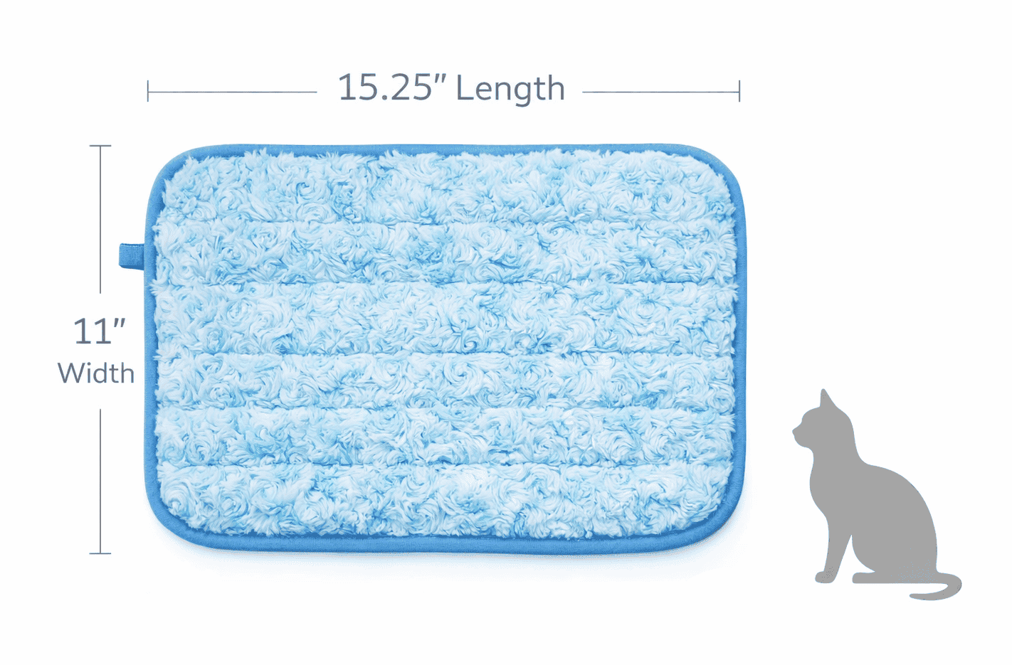 2 Cat Bed Mats Blue,Window Catio Window Bed Decor Cat Carrier Foam Mat  With Non-Slip Bottom-Shipping Included