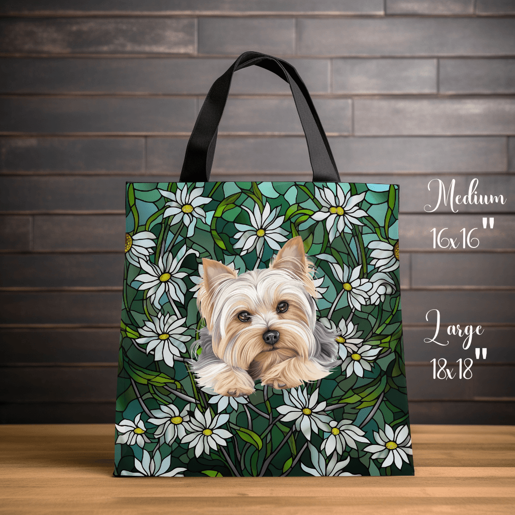 Yorkie Shoulder Tote Bag, Gift For Yorkshire Terrier Lovers