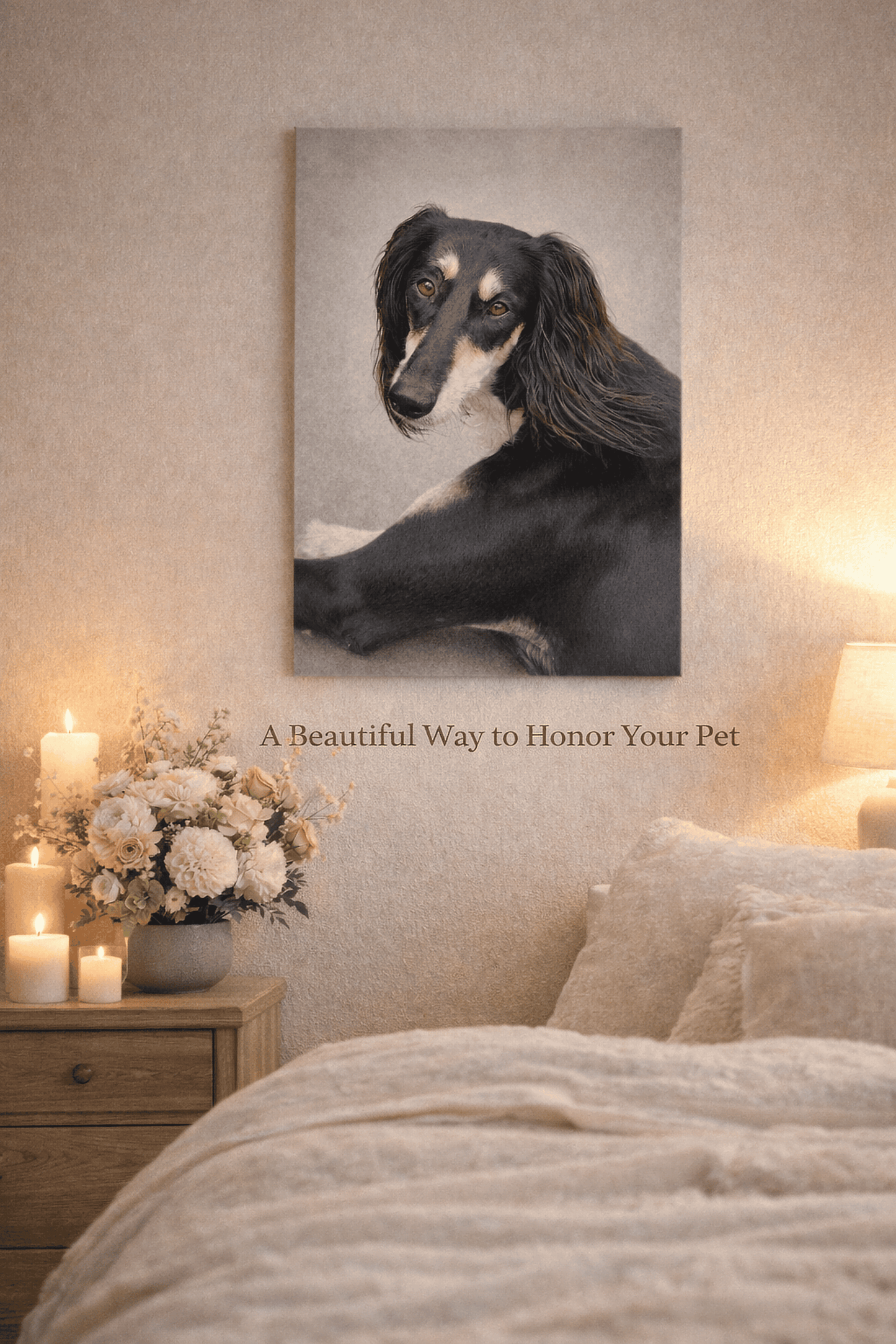 Custom Pet Portrait Canvas from Photo – Personalized Dog or Cat Portrait, Multi-Pet Option, Gallery Style Wall Art & Memorial Gift