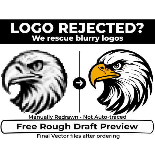 Convert Logo Into Vector | Hand-Redrawn Vector Files for Print, Embroidery & Vinyl