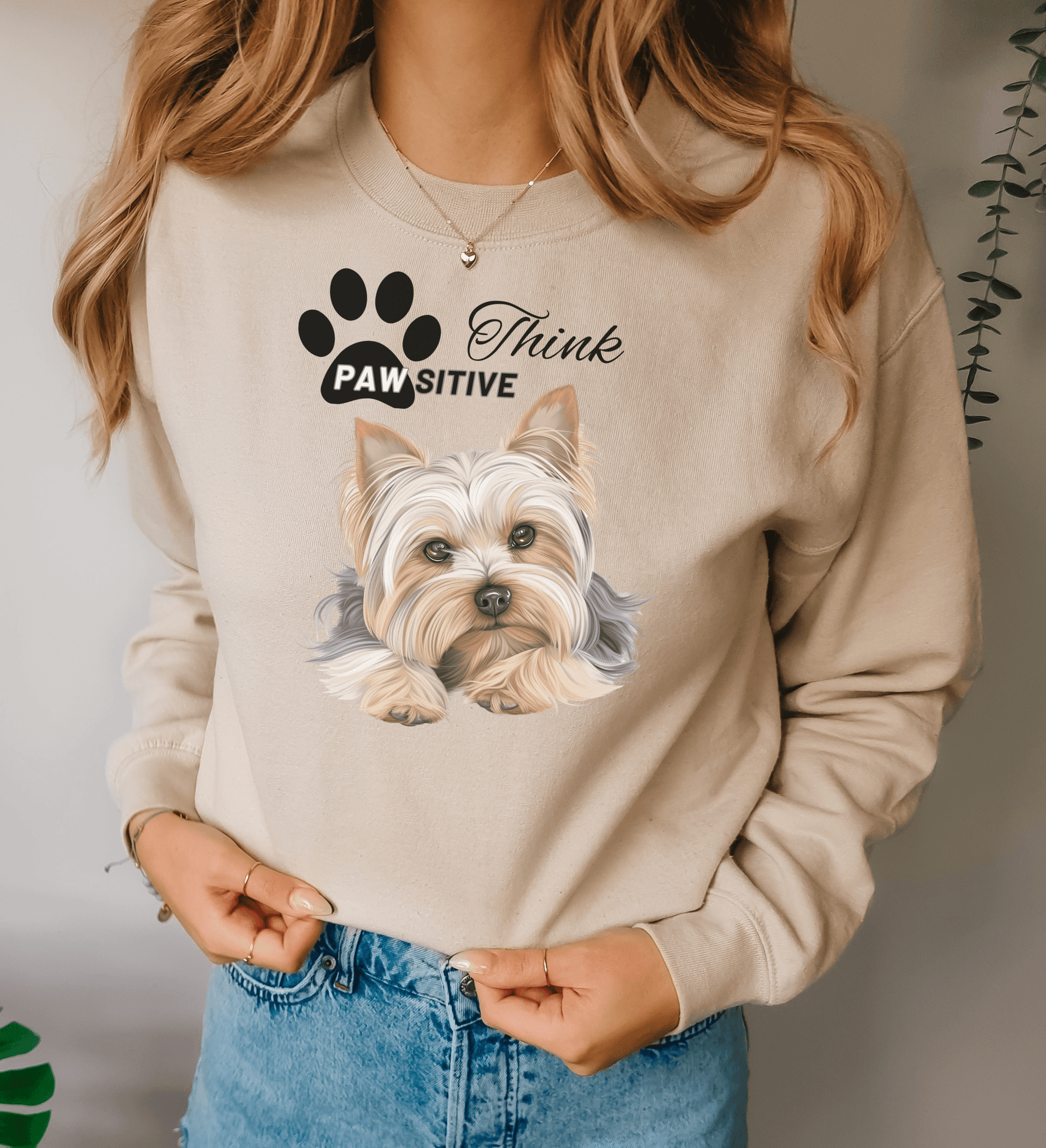 トップス vintage Yorkshire Terrier sweat sand-yorkie_d8fd48f3-ff04-49a3