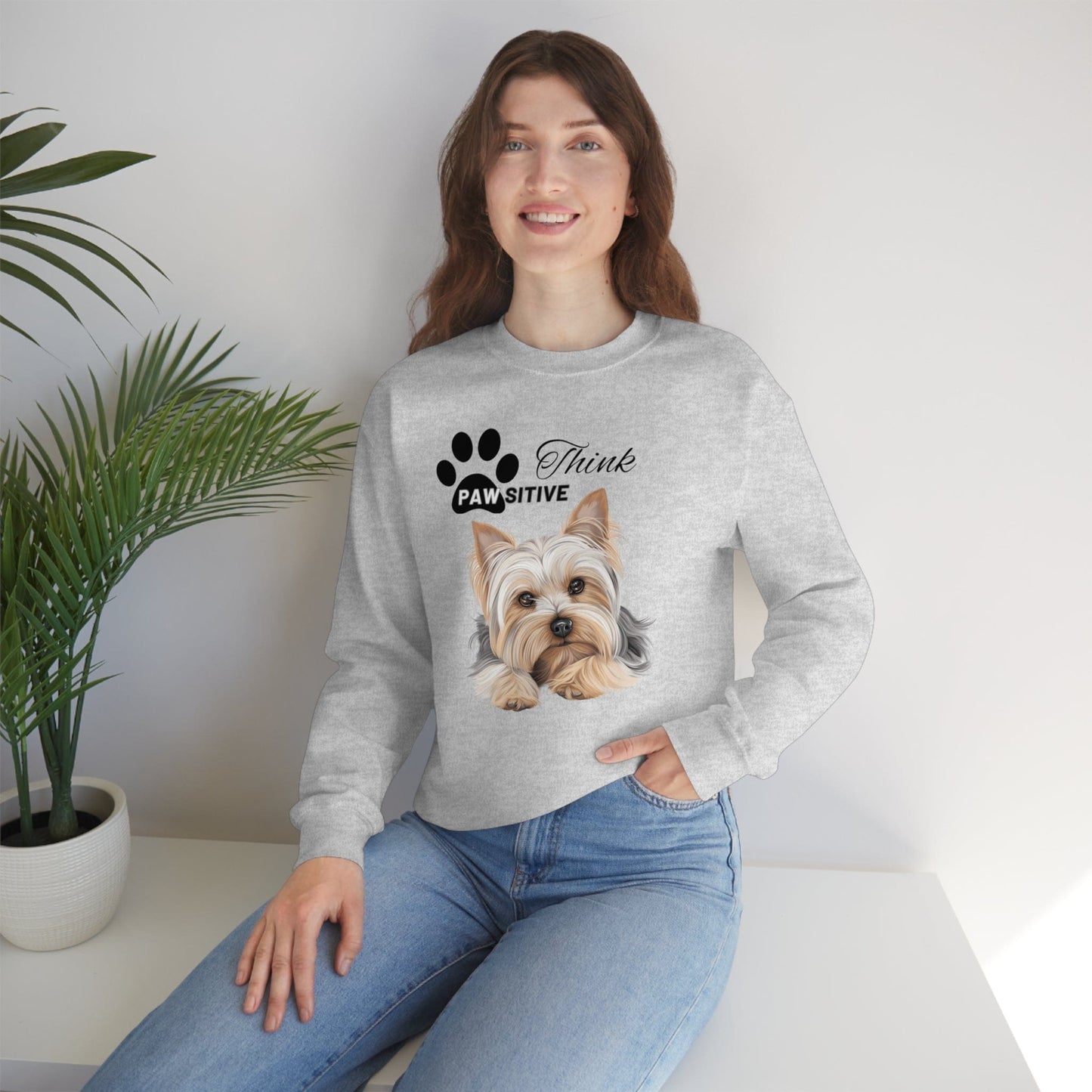 Cute Yorkie Dog Mom Sweatshirt, Gift For Yorkshire Terrier Lovers