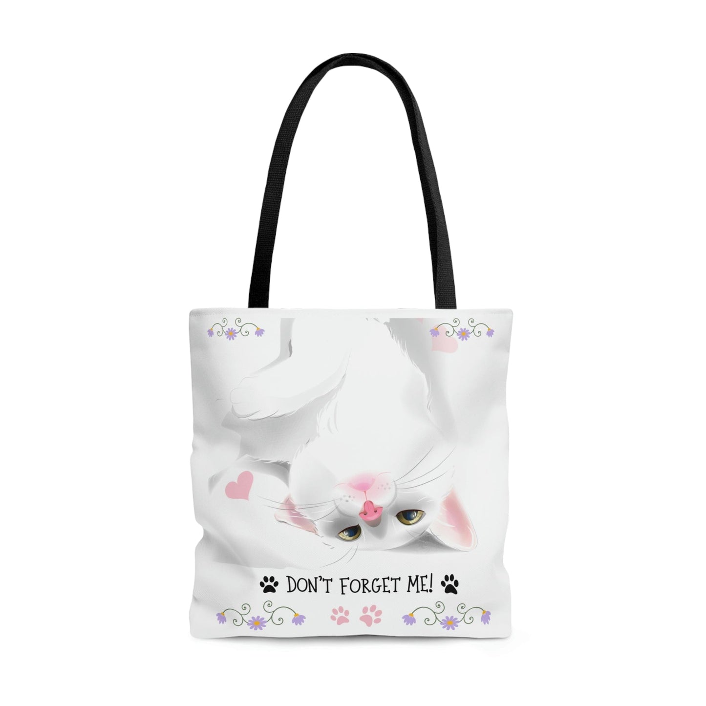 Cute Cat Reminder Tote Bag-Aesthetic Bag-Art Tote-Bag-Cat Tote Bag-Cat Mom Bag-Shipping Included