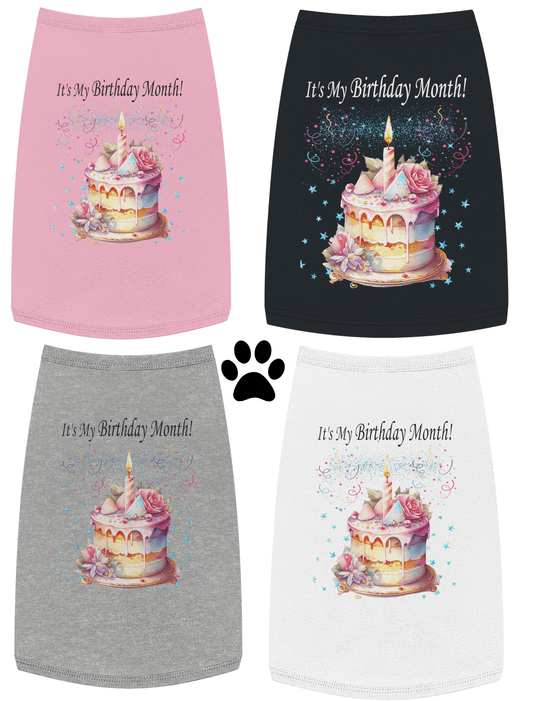 Personalized Dog Birthday Shirt, Cute Dog Tanks, Shirts for cats, Dog Clothes,  Cute and Funny Pet Apparel for Small to Large Dogs