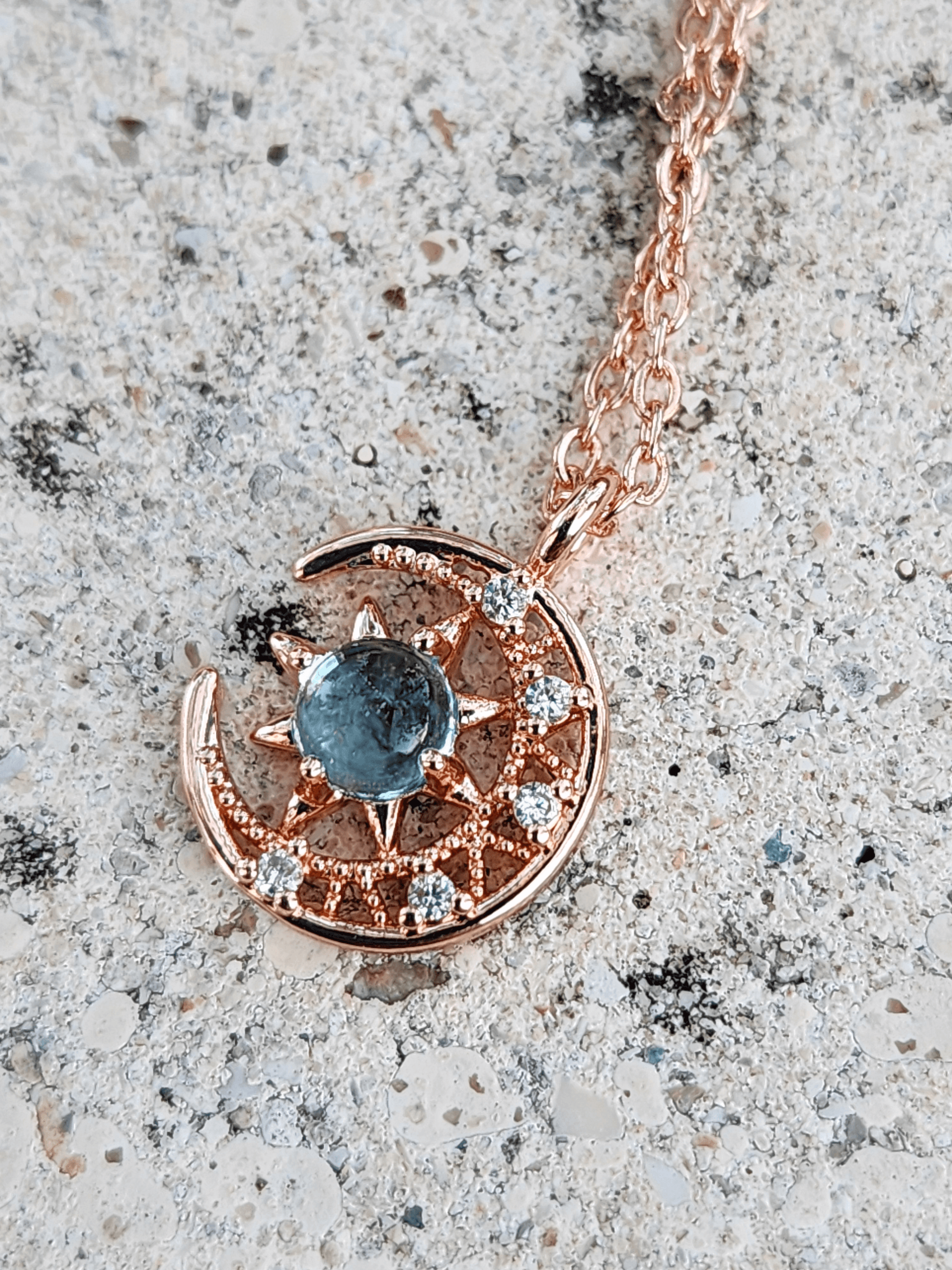 Crystal 2025 moon pendant