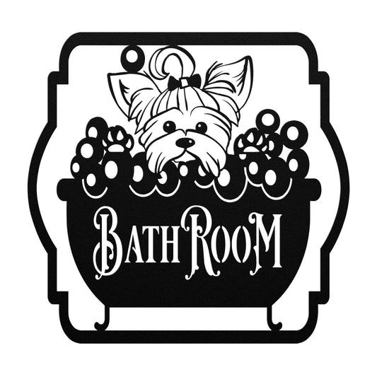 Funny Yorkie Dog Metal Sign-Personalized Signs With Your Dog Breed-for Indoor Or Outdoor
