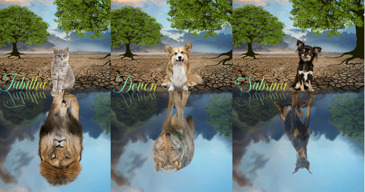 Personalize Dog Art-Add Your Dog In Funny Art-Matte Canvas, Stretched, 1.25" Shipping Included