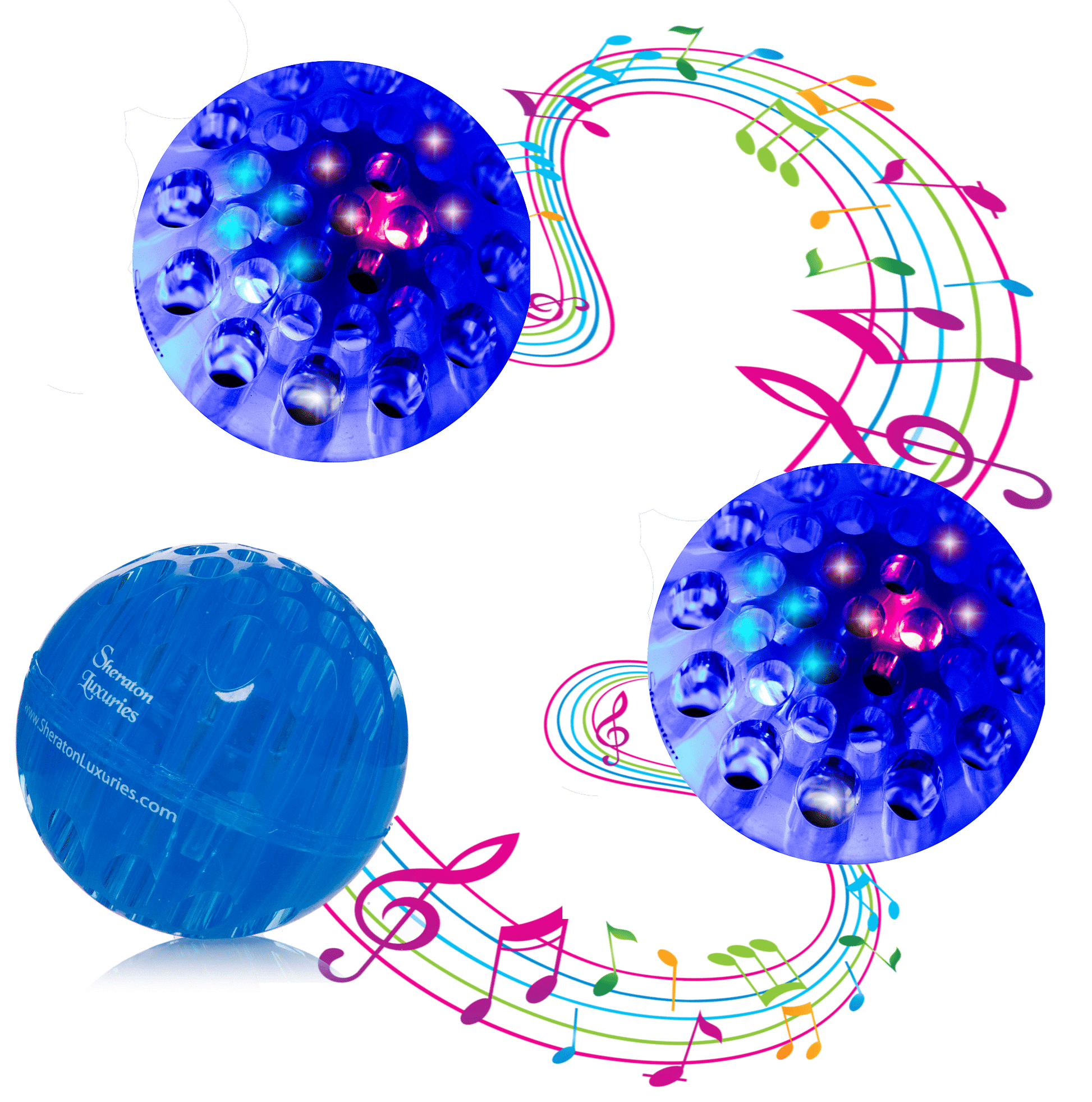 Light up Dog Toy Gift 4 Big Ball W/ Crazy Bounce & Multi-color Flashing  Light Entertains exercises Pets for Small to Medium Sized Dogs 
