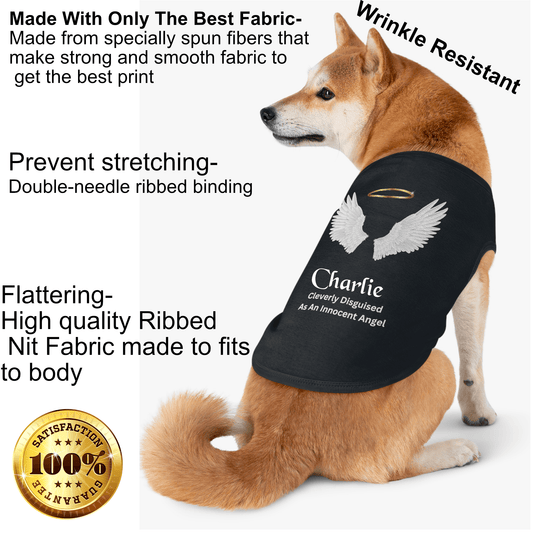 Angel Dog Shirt-Shirt For Dogs-Funny Dog Shirts-Custom Dog Shirts-Shirt For Cats